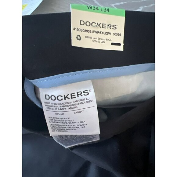 Dockers Men's Straight Fit Signature Lux Cotton Stretch Khaki Pant - Picture 6 of 10